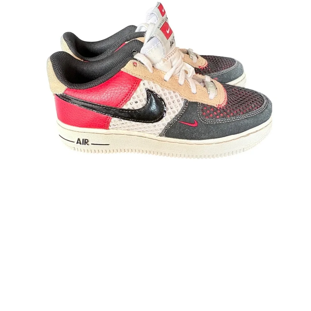 Nike Air Force 1 Kids Multi‎ Color Patchwork Casual Sneakers Size